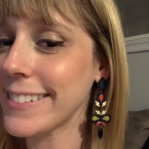 Bcbg Max Azria boho tribal statement earrings